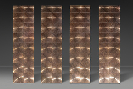 FG006077, Custom Etoile Bronze SM panels (509) for column section, set of 64 pcs.