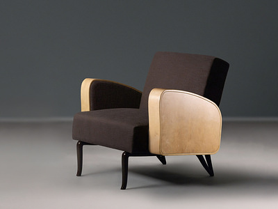 FG006317, Mirador Lounge Chair, Espresso Woven Fabric